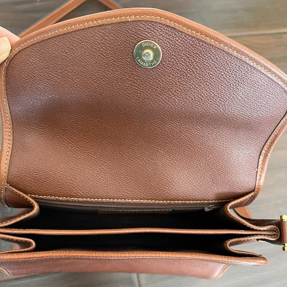 Vintage Didier Lamarthe Brown Leather Crossbody - Picture 8 of 9